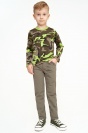 Boys Trousers Urban Olive Green 3