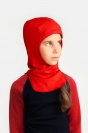 Beanie-Hat Merino Wool lining Balaclava Lovely Red 0