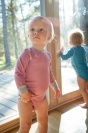 Babies Bamboo viscose bodysuit Pink and Blue 1